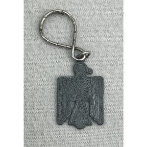 VTG 90s Southwestern Thunderbird Keychain Phoenix Bird Fob Purse Charm Necklace